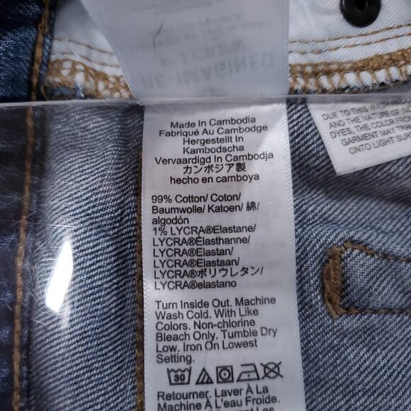 J.Crew Jeans Women's 28 Blue Mid-Rise Flare Crop Raw Hem Distressed Y2K Retro - Picture 6 of 13